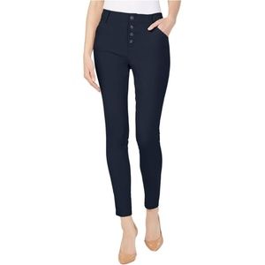 INC Navy Blue Skinny Ankle Pants, Size 10, Rayon Nylon and Spandex